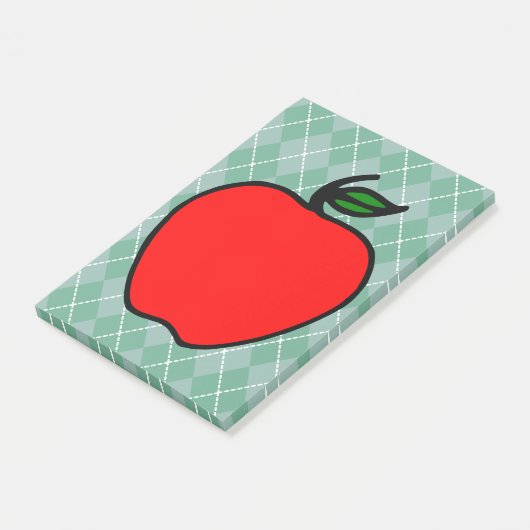 Red Apple School Post It Notesギフト ポストイット (アングル)