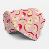 Red Apple Slice Pattern ネクタイ (ロール)