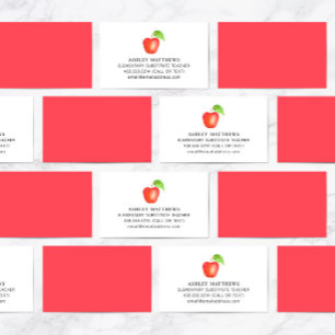 Red Apple Substitute先生 名刺