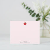 Red Apple Teacher Appreciation Note Card 招待状 (スタンド正面)