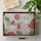 Red Apple Tissue Paper, Cute Apple Print 薄葉紙 (ギフト)