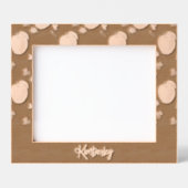 Red apples and leaves on black レーザー彫刻フレーム (正面)