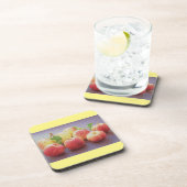 "Red Apples Fruit" Cute Photo. Buy Now コースター (右側)