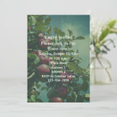 Red Apples On Tree Nature 招待状 (スタンド正面)