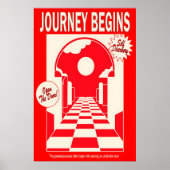Red Archway Art Print Journey Begins ポスター (正面)