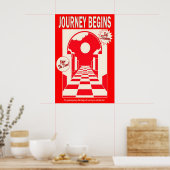 Red Archway Art Print Journey Begins ポスター (キッチン)
