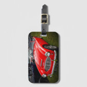 Red Austin Healey 3000クラシックカーラゲッジタグ ラゲッジタグ (正面縦)