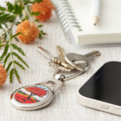 Red Autumn Tree キーホルダー (側面)