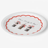 Red Baby Soda Ready to POP! ペーパープレート (アングル)