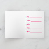 Red Balloon誕生日パーティーの招待カード 招待状 (内部)