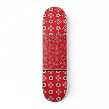 Red Bandana Boho Print  