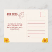 Red Banh Chung Tet 2026 Year of the Horse Vietnam シーズンポストカード (裏面)