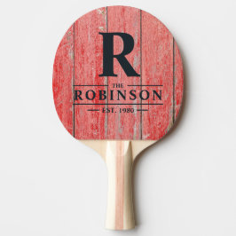 Red Barn Boards ファミリーネームイニシャル 卓球ラケット