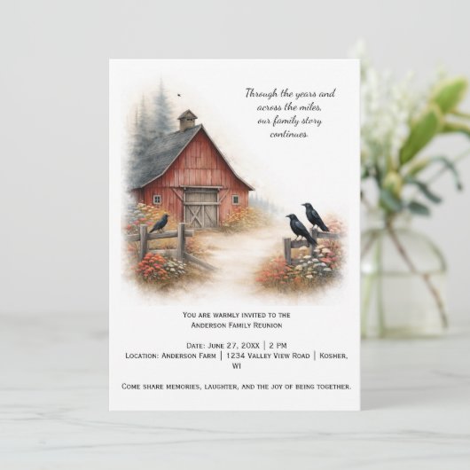 Red Barn Crows Farm Family Reunion | 招待状 (スタンド正面)