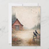 Red Barn Crows Farm Family Reunion | 招待状 (裏面)