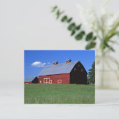 Red barn in Latah County, Idaho州PR MR.) ポストカード (スタンド正面)