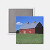 Red barn in Latah County, Idaho州PR MR.) マグネット (正面/裏面)