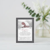 Red Barn in Winter披露宴エンクロージャカード2 エンクロージャーカード (スタンド正面)