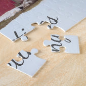 Red Barn Winter Scene Jigsaw Puzzle ジグソーパズル (側面)