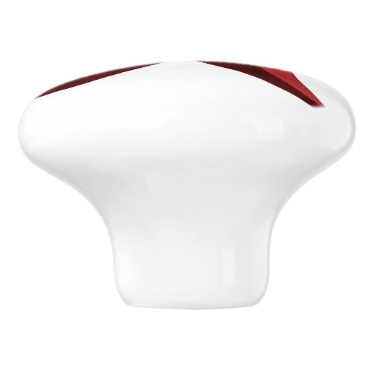 Red Barnstar Round Knob セラミックノブ (側面)