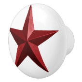 Red Barnstar Round Knob セラミックノブ (右)