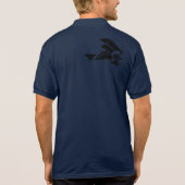 Red Baron - Luftwaffe Fokker Dr1 ポロシャツ (裏面)