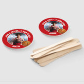 Red Basketball Player Photo High School Spirit ハンドファン (組立なし)