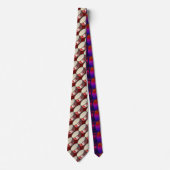 Red Bass Drum Tiled Pattern Necktie ネクタイ (正面)
