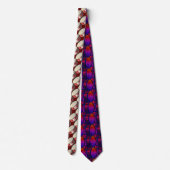 Red Bass Drum Tiled Pattern Necktie ネクタイ (裏面)