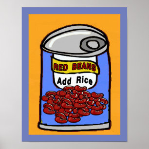 Red Beans Cartoon ポスター