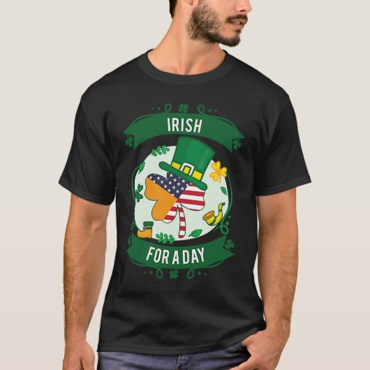 Red Beard Redhead Ginger Bearded Shamrock Irish fo Tシャツ (正面)
