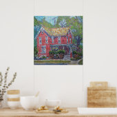 Red Beauty Painting / Artist Larry Lerew ポスター (キッチン)