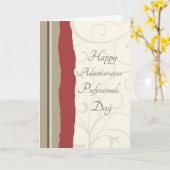 Red Beige管理プロフェッショナルデイカード カード (黄色い花)