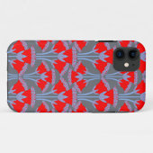 Red Bellflower iPhone 11 Case | One Owl Artist Case-Mate iPhoneケース (裏面(横))
