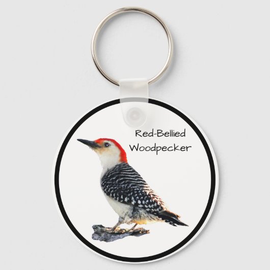 Red-Bellied Woodpecker キーホルダー (正面)