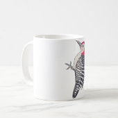 Red-bellied Woodpecker bird species art コーヒーマグカップ (正面左)
