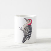 Red-bellied Woodpecker bird species art コーヒーマグカップ (中央)