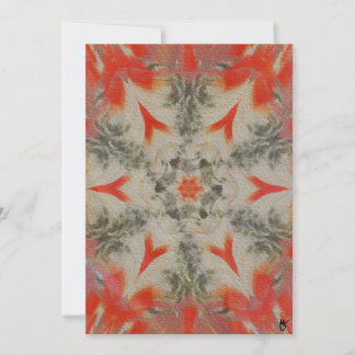 Red-bellied Woodpecker Geometric Textured Card シーズンカード