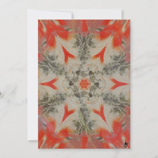 Red-bellied Woodpecker Geometric Textured Card シーズンカード (正面)