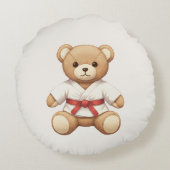 Red Belt Judo Bear – A Special Gift Symbolizing th ラウンドクッション (裏面)