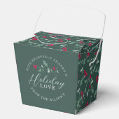 Red berries green holly leaves Christmas love フェイバーボックス (正面)