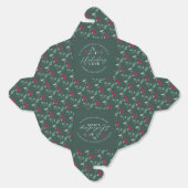 Red berries green holly leaves Christmas love フェイバーボックス (見開き)