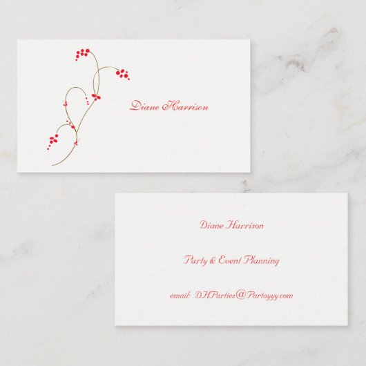 Red Berry名刺 名刺 (正面/裏面)