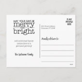 Red Berry Christmasのリース枠で撮影 シーズンポストカード (裏面)