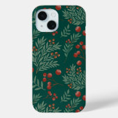 Red Berry Christmas Phone Case Case-Mate iPhoneケース (裏面)