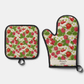 Red Berry & Pills Pharmacy Kitchen  鍋つかみ&鍋敷きセット (正面)