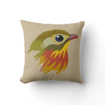 Red-Billed Leiothrix Bird—simplified 