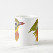 Red-Billed Leiothrix Bird—simplified  コーヒーマグカップ (中央)