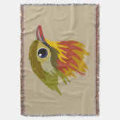 Red-Billed Leiothrix Bird—simplified  スローブランケット (正面縦)