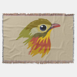 Red-Billed Leiothrix Bird—simplified  スローブランケット